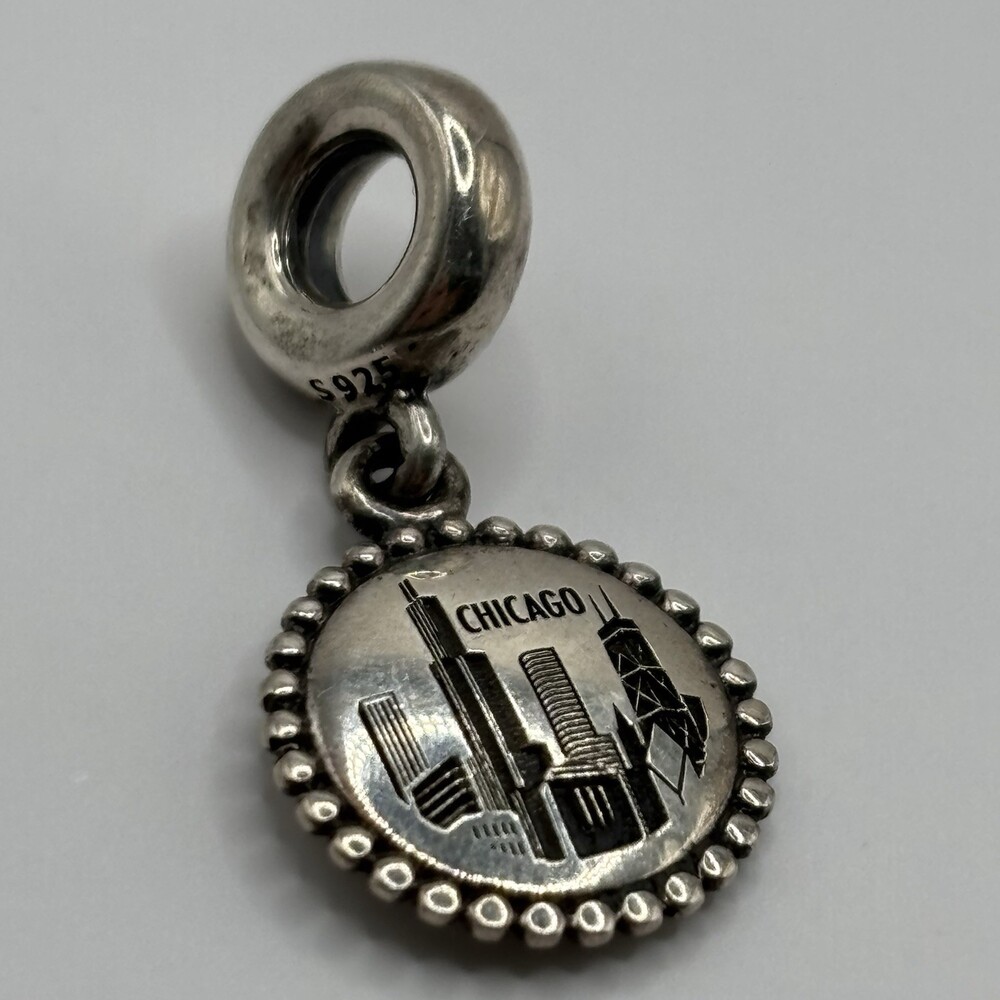 Pandora Chicago Dangle Charm Limited Edition 925 Sterling Silver Charm 3.42g